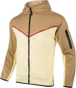 Nouvelle Veste Coupe-Vent Homme Grande Taille en Coton Imprimé avec Capuche et Col, Design Tendance, Logo Personnalisé, pour l'Hiver et l'Entraînement - Product Image 2