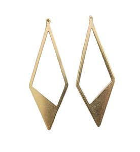 Pendientes Colgantes de Latón de Estilo Vintage, Joyería de Moda para Bodas, Chapado en Oro Antiguo, Artesanía, Personalizable - Product Image 1