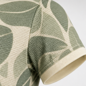 Polo de Manga Corta con Estampado de Hojas Verde Salvia para Mujer, Logotipo Personalizado, Secado Rápido, Sublimación, Ropa Deportiva de Golf - Product Image 5