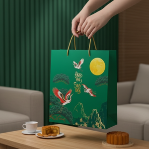 ถุงกระดาษช้อปปิ้งสีดำสุดหรู พร้อมหูหิ้ว พิมพ์ลายตามสั่ง เป็นมิตรกับสิ่งแวดล้อม รีไซเคิลได้ เหมาะสำหรับบรรจุภัณฑ์ของขวัญระดับไฮเอนด์ ตกแต่งร้านค้าปลีก - Product Image 1