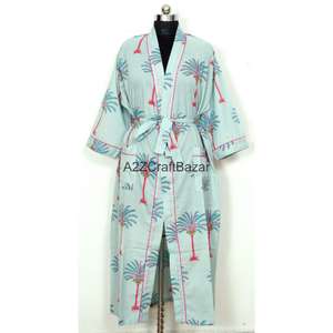 Ensemble de pyjama pour femme en coton 100% pur, élégant, luxueux, ample, imprimé numérique floral, style indien, pour demoiselle d'honneur, vente en gros - Product Image 5