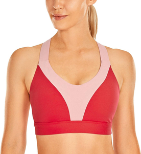 Customized Printed Seamless Comfortable Wire Free 100% Cotton Full Cup Gym Sports <b>Bra</b> Running Workout Jogging Shoulder Strap - Product Image 6