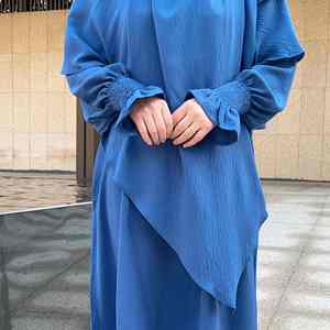 Abaya Musulmana Moderna Informal de Lujo con Botones Delanteros para Mujer, Estilo Dubái, Vestido Maxi Islámico Modesto, de Secado Rápido, Ligero y Transpirable - Product Image 4