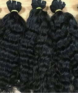 ASK HAIR ENTERPRISE ผมแท้ธรรมชาติ 100% แบบอินเดีย เรมี่  ดัดลอนสีดำ  หรูหรา  มีสไตล์  ต่อผมแบบดับเบิ้ลเวฟท์  นุ่มสลวย - Product Image 3