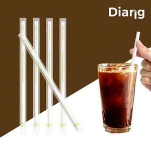 [DONGILPLATECHI] Diang 7 x 210 mm Pailles biodégradables en PLA emballées individuellement, pailles biodégradables pour boissons, pour café - Product Image 4