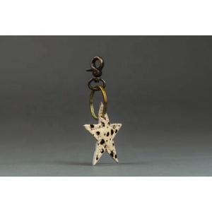 High Quality Trending Product 2024 Hot Selling Hair On <b>Leather</b> Hand Made Star Shape <b>Leather</b> <b>Key</b> <b>Chain</b> - Product Image 6