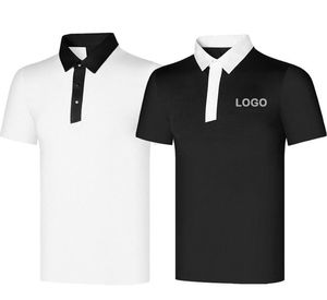 Polo de manga corta de poliéster y algodón de secado rápido con logotipo personalizado de primera calidad para hombre - Product Image 1