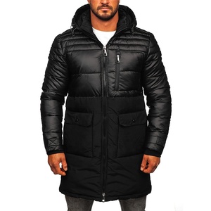 Vente en gros : Manteau d'hiver pour homme, style mode, haute qualité, matelassé en duvet de canard, coupe classique, col montant, à capuche, imperméable, réversible et chaud - Product Image 1