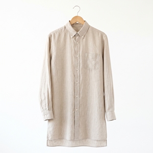 Men's Summer <b>Longline</b> Blank Solid Linen Shirt Extended Hem Casual <b>Top</b> OEM ODM Wholesale Factory Private Label Low MOQ - Product Image 4