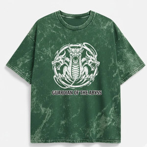 Camiseta para hombre con efecto deslavado, estilo vintage, suave, transpirable, de algodón, corte holgado, perfecta para uso casual y moda urbana. - Product Image 4