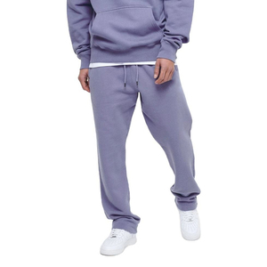 Pantalones Deportivos de Lavanda para Hombre, Cintura Elástica con Cordón, Pantalones Casuales de Algodón, Peso Medio, Transpirables, con Bolsillos Laterales, Tejido de Punto, para Otoño - Product Image 1