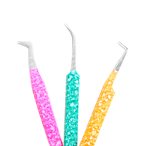 Pince à épiler en acier inoxydable pour extensions de cils, nouveau design, efficace, parfaite pour les artistes, réutilisable, améliorant l'application, antistatique - Product Image 5