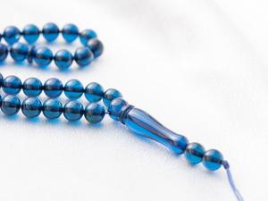 Perles de prière islamiques en résine de qualité supérieure (Tasbih/Misbaha) faites à la main, en forme de hibou, thème ange, légères, Dhikr spirituel musulman - Product Image 6