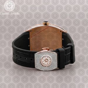 นาฬิกาข้อมือผู้ชาย Charm สายหนัง สแตนเลสสตีล ขนาด 40 มม. ระบบอนาล็อก กลไกอัตโนมัติ หรูหรา แฟชั่น กระจกแซฟไฟร์ แสดงวันที่ กันน้ำ - Product Image 2