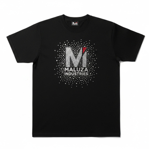 เสื้อยืดพิมพ์ลายพลอยเทียมสำหรับมืออาชีพเสื้อยืดผ้าฝ้ายเนื้อนุ่มใส่สบายโลโก้คริสตัลระยิบระยับ - Product Image 1