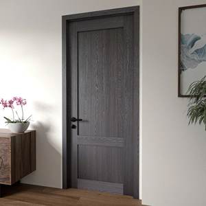 Portes intérieures modernes en bois massif MDF pré-fabriquées, faciles à installer, insonorisées et résistantes à l'eau, pour chambres, écoles, hôtels, villas - Product Image 6