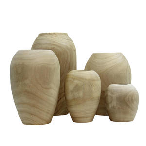 Handmade Paulownia Solid Wood Japanese-style <b>Small</b> <b>Vase</b> Modern Simplicity Design for Desktop Tea Table Home Decor Easter Wedding - Product Image 4