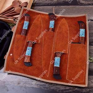 Juego de Cuchillos de Cocina Modernos con Hoja de Acero Inoxidable Forjada a Mano, Acabado Mate, Orientación de Mano Ajustable, MOQ Bajo - Product Image 6