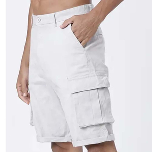 Shorts pour hommes style Bermuda décontracté, 100% coton, taille mi-haute, fermeture boutonnée, avec poches, vêtements de travail, service OEM - Product Image 6