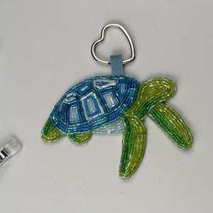Luxury Handmade Beaded Embroidery <b>Keychain</b> Stylish Purse Charm and Key Holder Elegant Hand Embroidered Beaded <b>Keychain</b> Colorful - Product Image 5