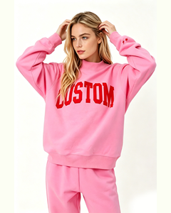 Sweat-shirt à col montant pour adolescentes 2027, pull court oversize, hauts d'hiver amples à manches longues pour femmes - Product Image 4