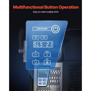 Comercial 4Lx2 tanque doble máquina de granizado de acero inoxidable 32 tazas fabricante de bebidas congeladas para fiestas en casa cafés bares servir - Product Image 4