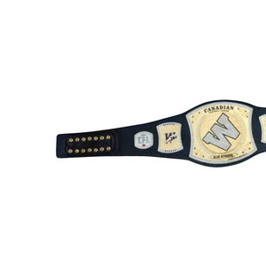 Cinturón de Campeonato Blue Bombers, Cinturón de Lucha Libre Personalizado, Artículo Coleccionable Deportivo de Alta Calidad, Cinturón Oficial para Fanáticos de la CFL - Product Image 4