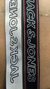 Bande élastique en nylon personnalisée en usine, de haute qualité, écologique, imprimée à chaud, avec lettres, pour chaussures, à coudre, avec boucle auto-agrippante - Product Image 4