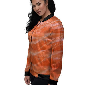 Blouson Bomber en Satin pour Femme 2025 – Logo Personnalisé, Imperméable, Écologique, Haute Qualité – Coupe-Vent Hiver Tendance Automne - Product Image 1