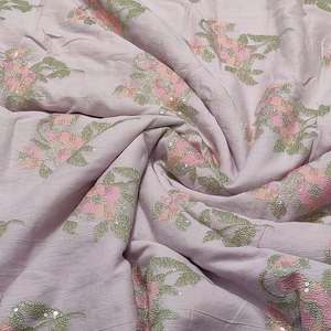 Wholesale Sequin Embroidery <b>Fabric</b> Export Quality Mesh Net Garment Textile For Importers And Bulk Buyers - Product Image 6