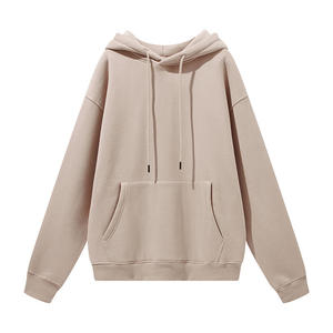 เสื้อฮู้ดดี้โอเวอร์ไซส์และชุดวอร์ม 2 ชิ้น ผ้าฝ้าย 100% หนานุ่ม ใส่ได้ทั้งชายและหญิง รับสกรีนโลโก้ ผลิตเสื้อผ้าสตรีทแวร์สำหรับฤดูใบไม้ร่วง - Product Image 3