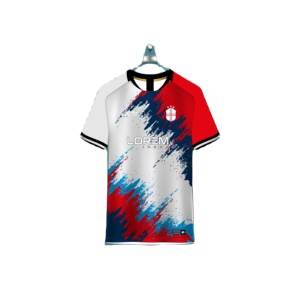 Maillot de football unisexe pas cher, 100% polyester, respirant, séchage rapide, impression par sublimation personnalisée avec logo 2025 - Product Image 4