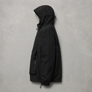Customized logo printed windbreaker Solid color rain <b>jacket</b> <b>men</b> Latest style anorak <b>jacket</b> Plain design <b>men's</b> <b>jacket</b> - Product Image 4