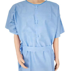 Precios al por mayor, calidad de exportación, batas estampadas para pacientes, hombres y mujeres, 100% poliéster, batas de hospital para uso durante el tratamiento. - Product Image 3