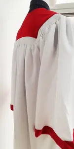 Casulla Roja Vintage para Sacerdote, Pastor, Celebrante, Túnica Transpirable para Hombre, Venta al por Mayor OEM ODM - Product Image 4
