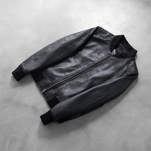 Blouson Moto Homme Noir en Cuir PU Imperméable Séchage Rapide Écologique Style Urbain Col Rabattu Fermeture Éclair Coupe Droite - Product Image 6