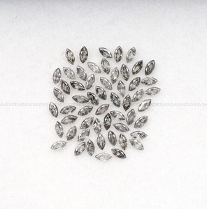 3.0 X 1.5 มม. |   แหวนแต่งงานเพชรแท้ทรงมาร์คีส์เจียระไนด้วยเลเซอร์สีเข้มแฟนซี พร้อมจี้และต่างหูคู่ - Product Image 2