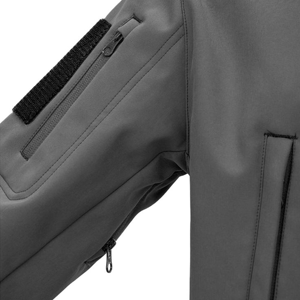 Veste polaire coupe-vent à capuche pour homme, couleur unie, fermeture éclair, style vêtement de travail, pour l'automne, coupe classique, extérieur en polyester - Product Image 6