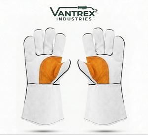 Industrial Heavy Duty Cowhide Leather Breathable Impact Protection Casual Welding Work Gloves - Product Image 3