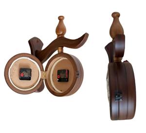 Reloj de Pared de Madera Hecho a Mano de Una Sola Cara, Moderno, Silencioso, con Agujas de Cuarzo, Regalo de Boda, Funciona con Batería, a Precio Económico - Product Image 4