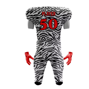 Custom Sublimated American Football Jersey <b>Men's</b> Short Sleeve Yellow Fitted Moisture Wicking With Custom Number - Product Image 5