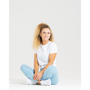 High quality slouchy fit womens cotton <b>crop</b> t shirt breathable quick dry short sleeve casual tee crew neck summer gym <b>top</b> - Product Image 2