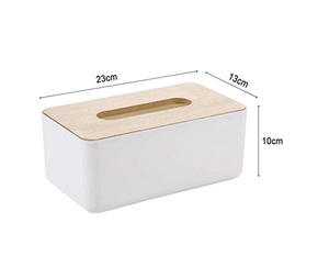 Boîte à mouchoirs argentée 24x13x9 cm avec découpe en forme de demi-lune, pour hôtel, maison, bureau, support pratique pour mouchoirs de cuisine - Product Image 6