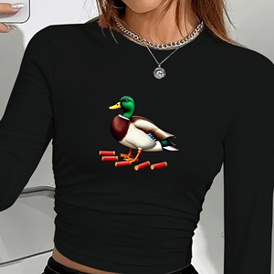 WATERFOWL OUTDOORS Pato y conchas camisa de manga larga de moda para mujer - Product Image 1