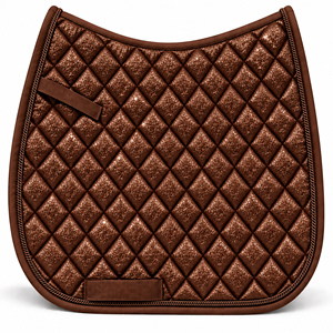 Tapis de selle de dressage personnalisé style saut d'obstacles, protection pour chevaux, couleur personnalisée, doublure matelassée en coton, rembourrage en polyester, entraînement - Product Image 1