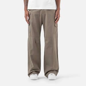 Pantalon cargo camouflage ample pour hommes grandes tailles, pantalon décontracté à jambe droite pour le printemps, l'automne, la randonnée - Product Image 6