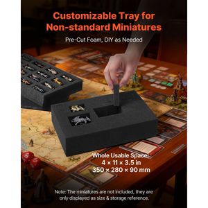 Sac de rangement et de transport miniature réglable pour 58 figurines d'infanterie, étuis pour joueurs de jeux vidéo avec bandoulière confortable - Product Image 4
