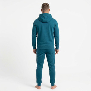 Hawk Eye Sports <b>Men's</b> Slim Fabric Fleece 300g Winter <b>Pullover</b> Hoodie Full-Length Button-Up Tracksuit Set Breathable - Product Image 5