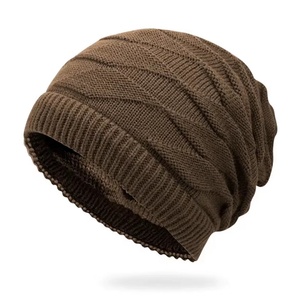 Hot Sale Winter Warm <b>Plain</b> Beanie Hat Knitted Hat Unisex Man Woman Beanie Hats - Product Image 3