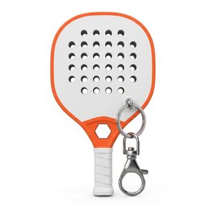 Porte-clés Raquette de Padel en Caoutchouc Personnalisé avec Logo Personnalisable, Taille sur Mesure, Design 2D en Relief, Article Promotionnel Durable - Product Image 6